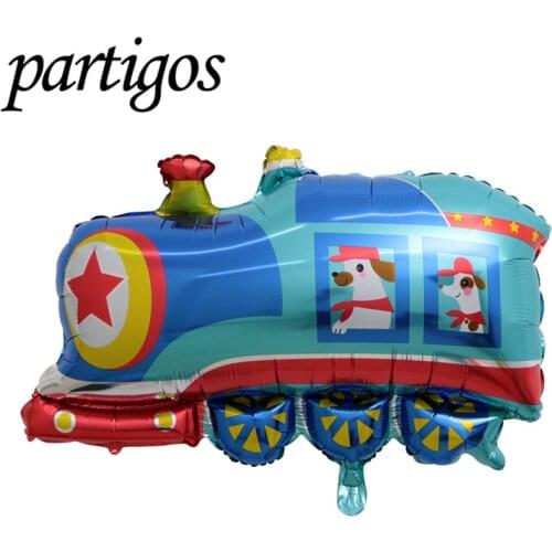 DIY Cartoon Car Balloons Fire Truck Car Train Foil Balloon Ambulance helium Globos Children Gifts Birthday Party Decor Kids toys