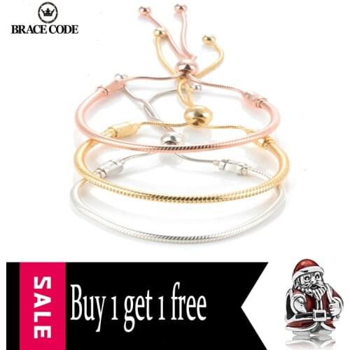 New Christmas Gifts Charm Bracelet for Men Women With Adjustable Silver-plated Bracelets, Pandora Bracelet Childrens Jewelry