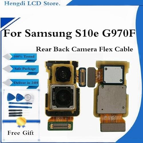 Original For Samsung S10e G970F Rear Back Big Camera Module Flex Cable For SAMSUNG S10E Back Camera Replacement