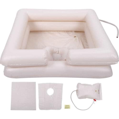 Portable Inflatable Shampoo Basin Shampoo Tray Kit for Elderly Disabled Pregnant Hair Washing Basin Artistic Aid Basins