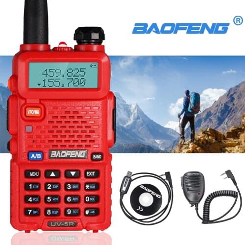 Baofeng UV-5R Walkie Talkie Professional CB Radio Station HF Transceiver 5W VHF UHF Dual-Band Two Way Radio Comunicador UV5R