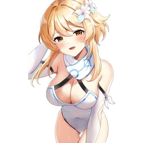 Rulemylife Lumine Genshin impact car stickers decal anime cute auto accessories for home decoration