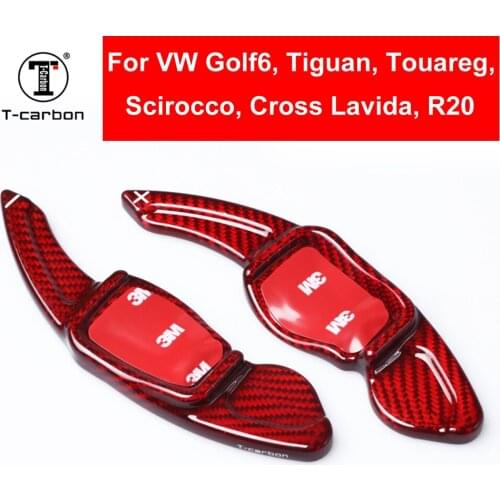 Car Styling Carbon Fiber Steering Wheel Shift Paddle Extension For Volkswagen Golf6 MK6 Tiguan Cross Lavida Scirocco R36 R20