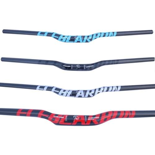 FCFB 3K rise carbon handlebar blue red sliver black mountain bike rise handlebar 31.8*600/620/640/660/680/700/720/740/760mm