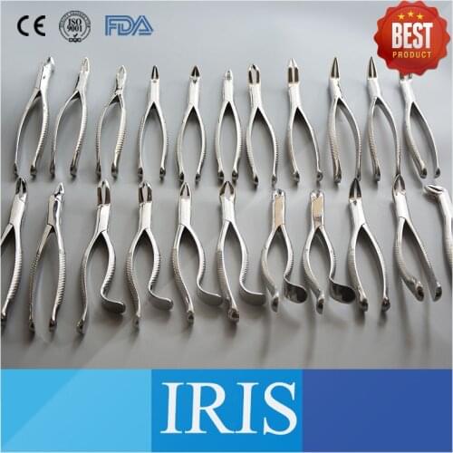 High Qualily 23 Pieces/set Stainless Steel Dentist Teeth Adults Extracting Forceps Dental Instrument Tool 23 Size Adults Forceps