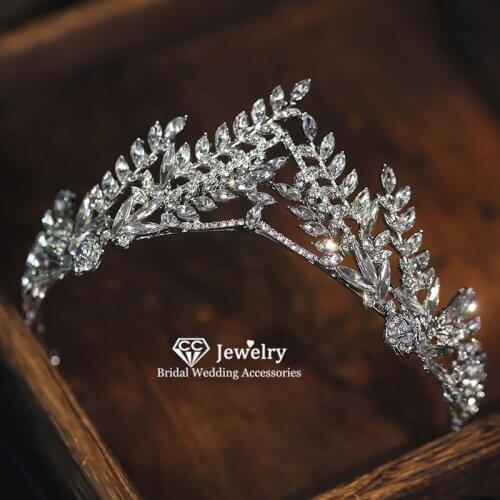 CC Tiaras and Crowns Hairbands Women Headband Wedding Hair Accessories for Bridal Engagement Jewelry Vintage Crown Princess AN31