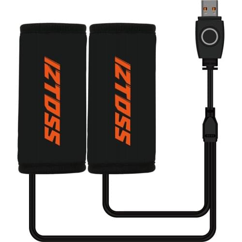 2PCS Motorcycle Electric Heating Handlebar Covers with Switch Control USB Charging Scooter Heated Grips Covers Handlebar Warmer