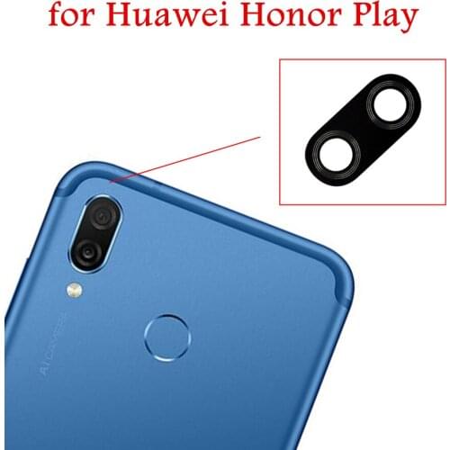 2piece for Huawei Honor Play Back Camera Glass Lens Main Rear Camera Glass Cover Sticker Glass Lens Repair Spare Parts