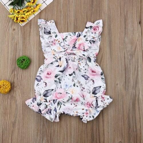 3M-18M Newborn Infant Baby Girls Romper Clothes Outfit Summer Jumpsuit Playsuit