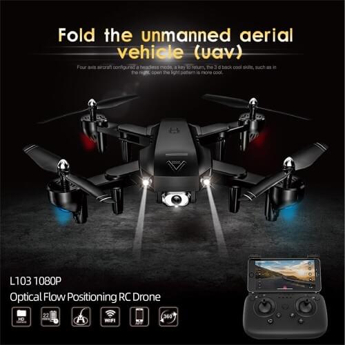 4K L103 Rc Helicopters Camera Wifi Fpv Drone Gps Drone Altitude Hold 2.4g Optical Flow Position Drone Camera Rc Toys For Kid