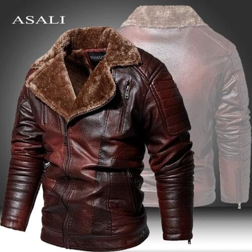 ASALI Men's Faux Leather Jackets