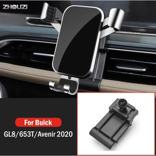 Car Mobile Phone Holder Air Vent Mount GPS Stand Gravity Navigation Bracket For Buick GL8 653T Avenir 2020 Car Accessories