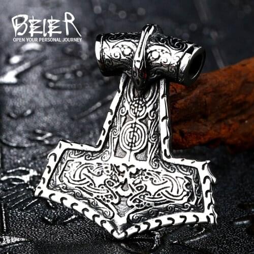 BEIER stainless steel Nordic Viking pendant necklace for men high quality Jewelry BP8-258