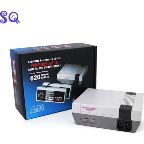 Free shipping Mini TV Video Game Console Built-in 620 Retro Games Support TV Output NES Retro 8 Bit Console for Children Gift