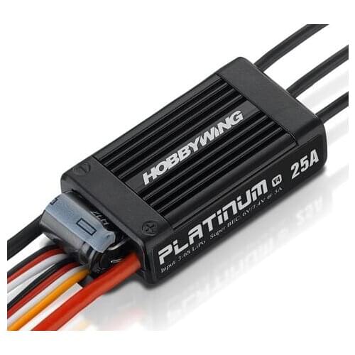 Hobbywing Platinum 25A V4 Brushless Electronic Speed controller ESC for RC Fix-wing Drone Heli FPV Multi-Rotor