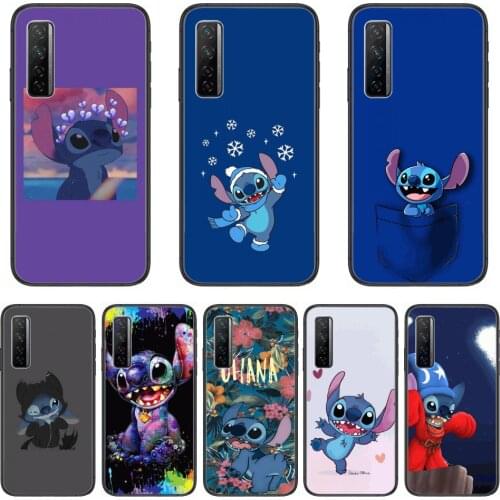 Stitch Phone Case For Huawei Nova p10 lite 7 6 5 4 3 Pro i p Smart ZBlack Etui 3D Coque Painting Hoesje
