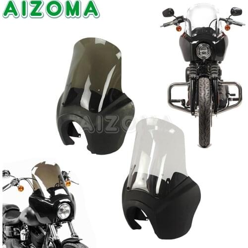 For Harley Softail Street Bob FXBB Standard FXST 18-21 Smoke/Clear Windshield WindScreen Motorcycle Headlight Fairing Cowl Visor