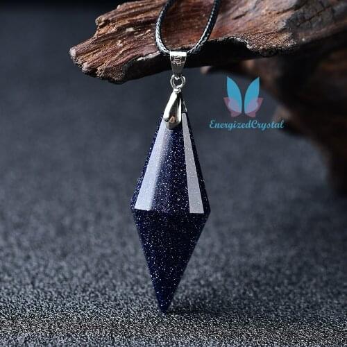 Spirit Pendulum Precious Pendant Reiki Quartz Charm Gemstone Fashion Crystal