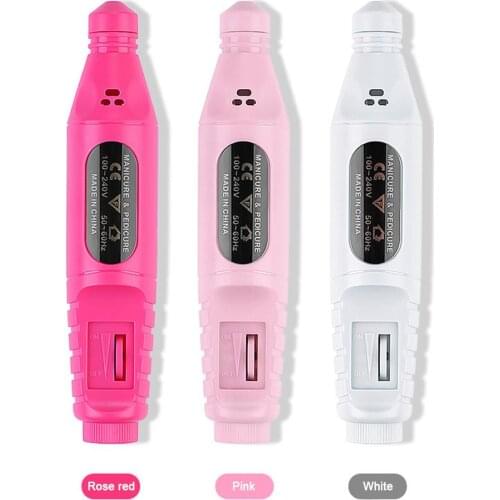 Electric Nail File Polishing Drill Pen Bits Kit Salon Pedicure Manicure Machine Nail File Nail Art Pen Sanding Buffer