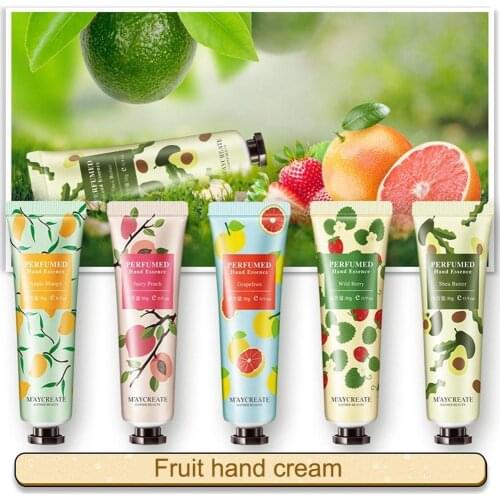 30g Fruit hand cream Nourish Moisturizing Whitening Exfoliating Anti Chapping Anti Dry Hand Care cream