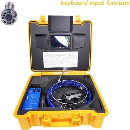 7inch 25mm Pipeline Endoscope Inspection Camera 20M Underwater Industrial Pipe Sewer Drain Video Snake Camera System Waterproof