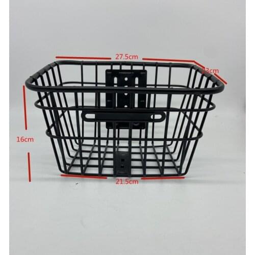 Bicycle control basket, iron tube basket, folding bike basket, vegetable basket, mountain bike basket