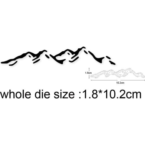 Mountain Peak Metal Cutting Dies Stencils for Diy Scrapbooking dies Decorative Card Album Embossing Die Cut Craft Dies New 2020