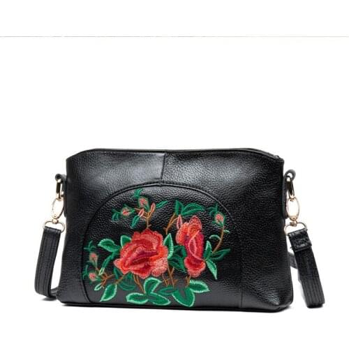 Fashion Female Crossbody Bag Casual Genuine Leather Women Messenger Bag Vintage Girl Small Bag Zipper Shoulder Handbags Clutches