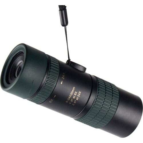 Monocular Telescope 24X30 Bird Watching Monocular Hiking Mini Continuous Zoom Camping High-definition Mobile Phone Monoculars