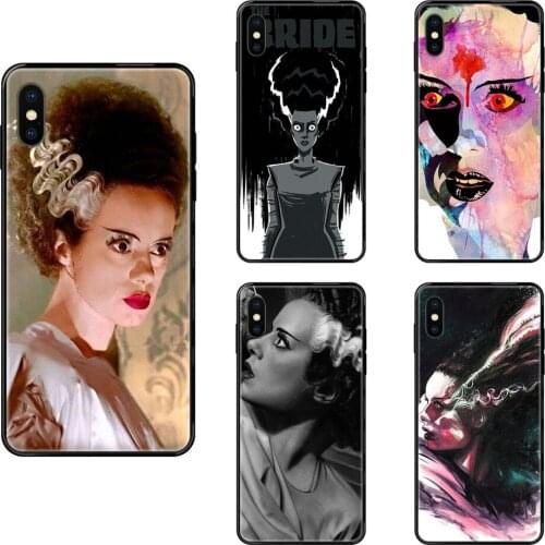 For Xiaomi Redmi Note 4 5 5A 6 7 8 8T 9 9S Pro Max Bright Bride Of Frankenstein Black Soft TPU Case Capa Cover