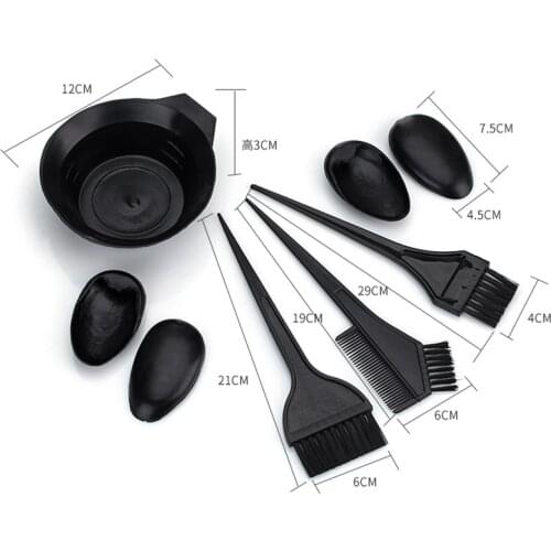 1 Set Hair Color Tools Hairdressing Hair Dye Color Bowl Color Mixing Comb Brush Set Kit Tint Tool
