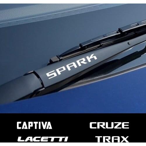 4PCS Car Window Wiper Sticker For Chevrolet Lacetti Cruze Captiva Equinox Trax Impala Camaro Z71 Sonic Spark Sail Aveo SS Malibu