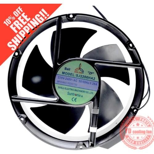 NEW Suntronix SAN JUN SJ2206HA2 AC220V metal fan leaf high temperature resistance Axial Round cooling fan