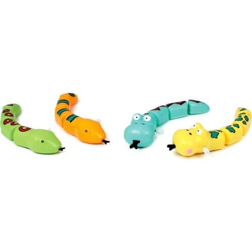 Winding Snake Clockwork Animal Inertia Novel Trick Desktop Decompression Fun Toy Birthday Gift Childrens Day Children toy