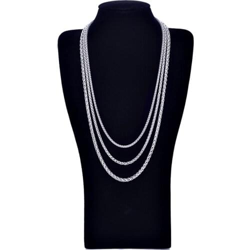 Stainless Steel Necklace Keel Chain Flower Orchid Chain Fashionable Mens Stainless Steel Necklace