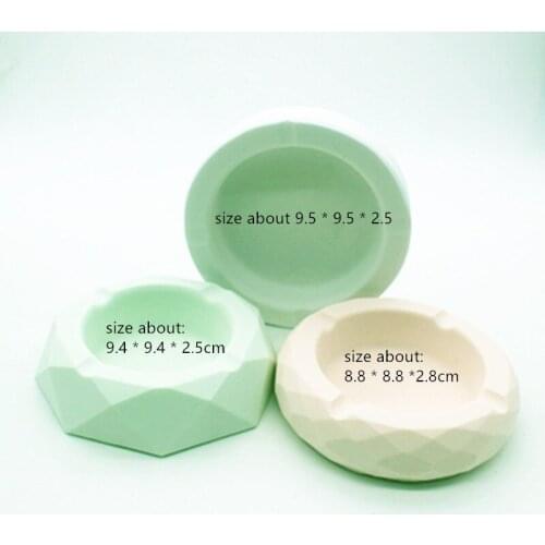 Ashtray clay plaster mold handmade craft cement ashtray Silicone mold Ceramic clay molds