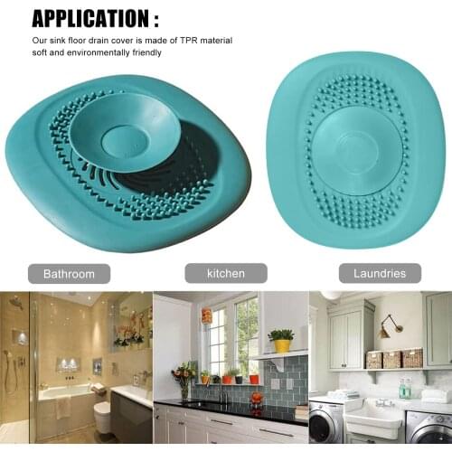 Drain Hair Catcher Portable Hair Drain Cover for Shower, Easy to Install and Clean, Hair Stopper, for Bathroom, Bathtub