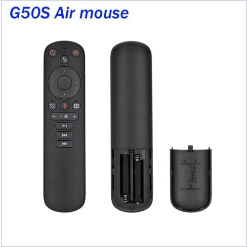 G50S Fly Air Mouse Wireless Gyroscope Voice 2.4G USB IR Learning Remote Control For Smart Android tv Universal Devices vs G10