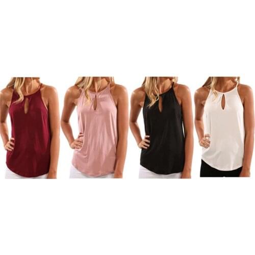 Sexy Hallow Out Slim Fit Top Summer Women Vest Sexy Bottoming Pullover Solid Sleeveless Casual Tank Top