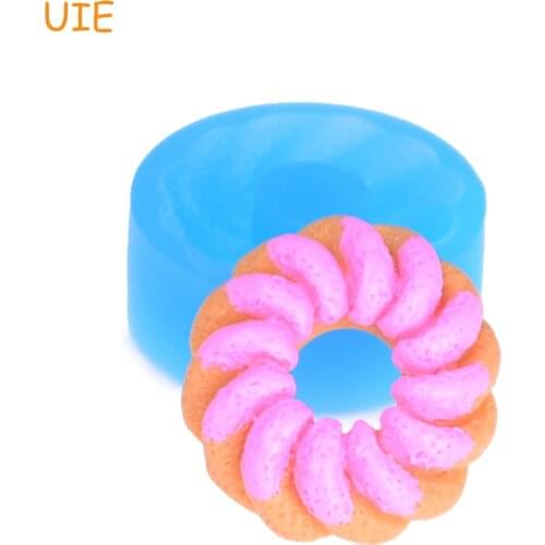 TYL083U 36.8mm Donut Silicone Mold - Doughnut Flexible Mold for Cake Decoration, Sugarcraft Resin, Gum Paste Mold
