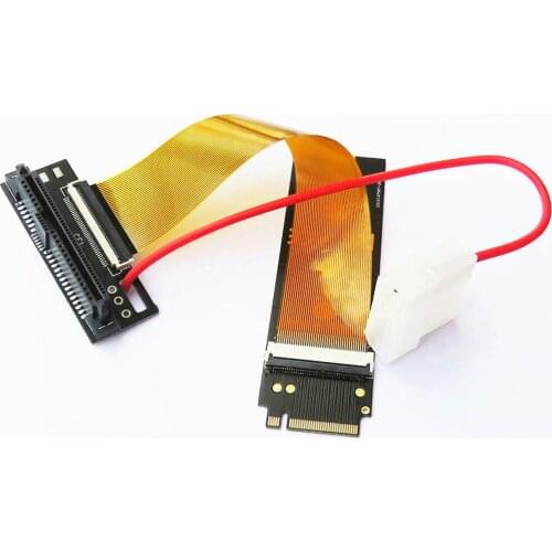 U.2 Interface U.2 to M.2 NVMe NGFF Key M key-M M2 Adapter Riser Card Converter FPC Extender Cable For 2.5" NVMe U.2 SFF-8639 SSD