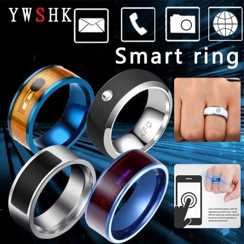 Fashionable New Technology NFC Smart Finger Ring, For Android/Apple Mobile Phone, With Functional Couple Stainless Steel Jewelry