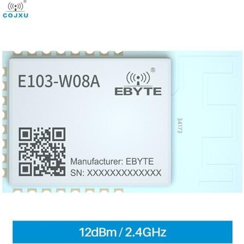 Wifi Module 2.4G Wifi Dual ARM Core E103-W08A Low Power Consumption PCB Antenna Wireless WIFI Module TCP HTTP Client MQTT