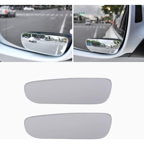 1Pair Adjustable Frameless Wide Angle Convex Blind Spot Rearview Car Mirror