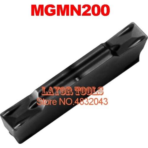 10PCS MGMN200-G carbide turning insert ,Factory outlets,cutting insert,cnc,machine for Grooving Holder MGEHR & MGIVR &MGEVR