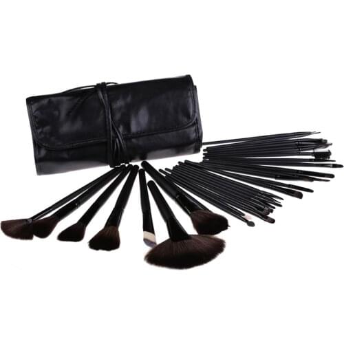 32PCS Makeup Cosmetic Eyeshadow Eyeliner Powder Blusher Lip Brush Set Kit