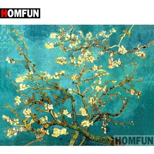 HOMFUN Full Square/Round Drill 5D DIY Diamond Painting "Flower landscape" Embroidery Cross Stitch 3D Home Decor Gift A12104