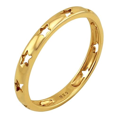 CANNER 2021 Twinkling Stars Rings For Women 925 Sterling Silver Wholesale Fine Jewelry Couple Rings Versatile Anillos Sexy Rings