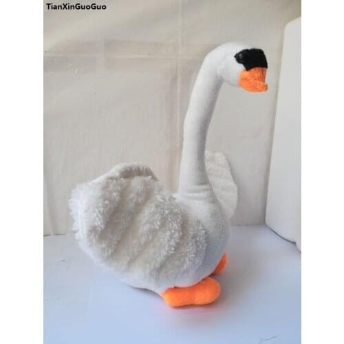 About 28cm white swan plush toy soft doll baby toy birthday gift b0785