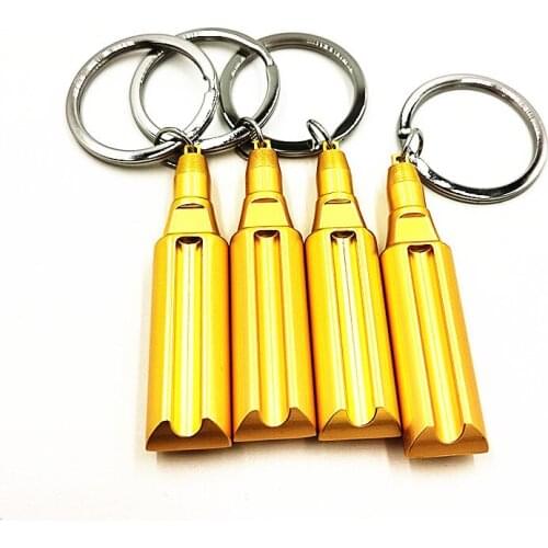 Keychain Fashion novelty Zinc Alloy metal drill pipe drill bit keychain car keyring creative key finder holder Friends gift